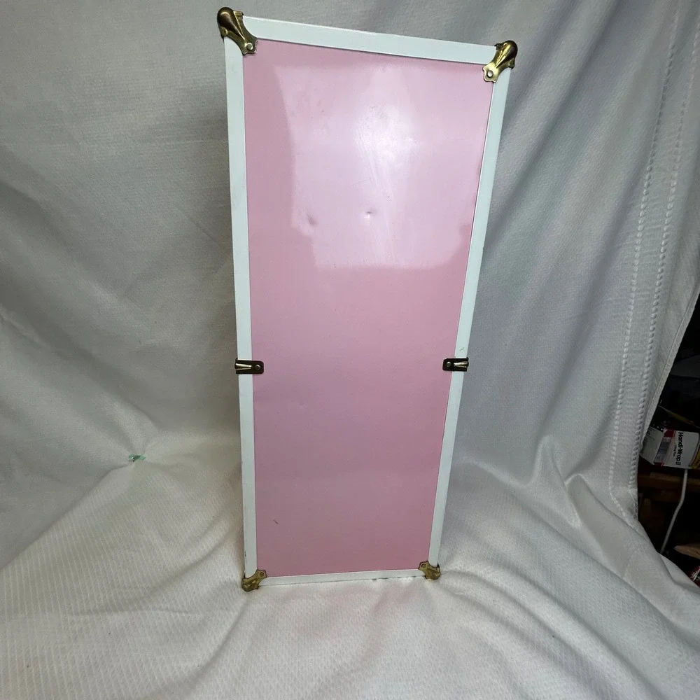 American Girl Collection Pink Doll Trunk Wardrobe Storage Case Vintage Style